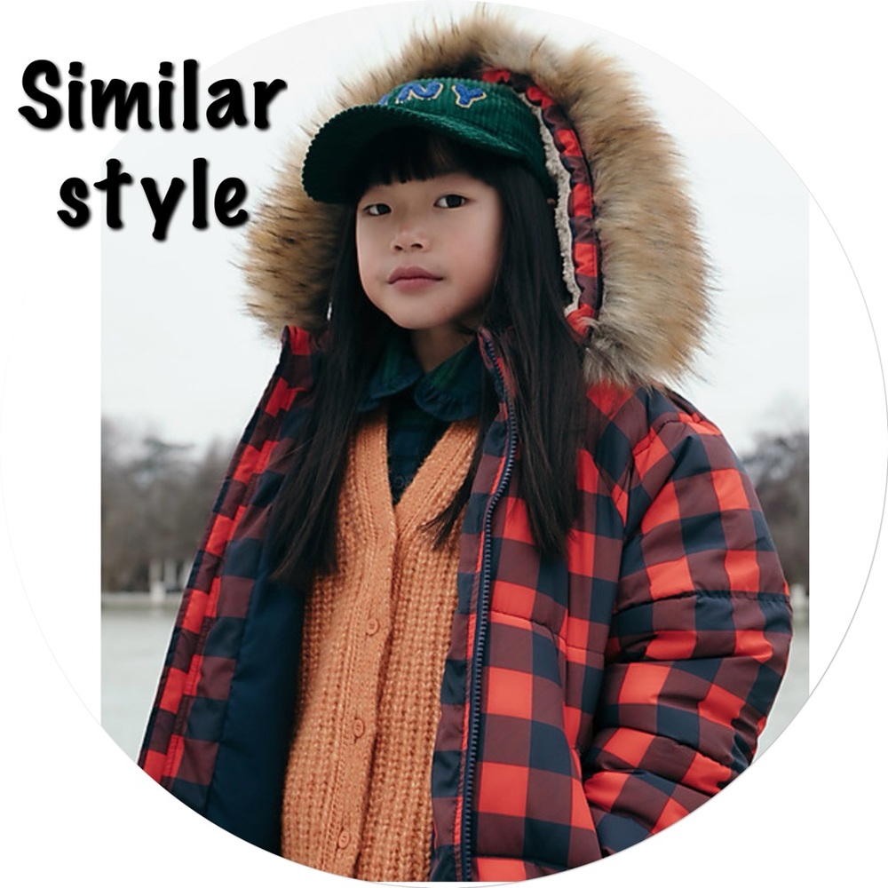 3x 👯‍♀️Host Pick⚡️Roots Kids Park Plaid Down Parka